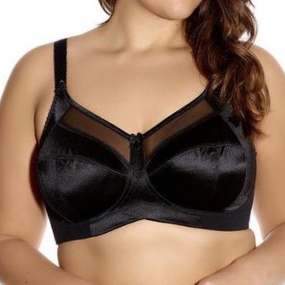 GODDESS black Kiera soft cup underwire bra size 36 K NWT
